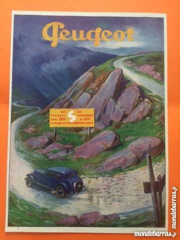 Publicit� Peugeot ancienne 5 Nice (06)
