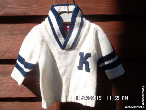 pull beige-bleu t.3 mois 1 Chambly (60)