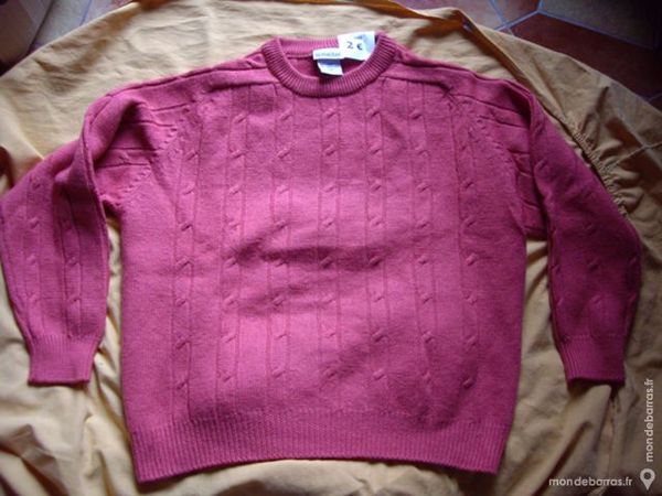 PULL Homme Vieux Rose  Phildar  Taille 4 � 2 � 2 Bouxwiller (67)