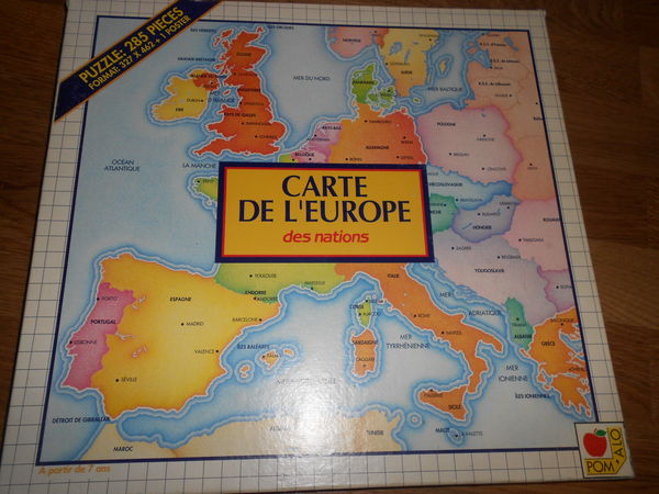 Puzzle 285 pi�ces sur l'Europe 4 Mont�vrain (77)