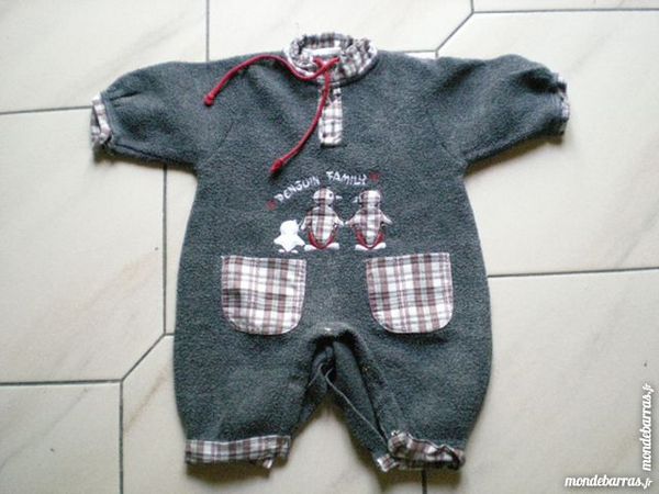 Pyjama b�b� gris 3 Saleilles (66)