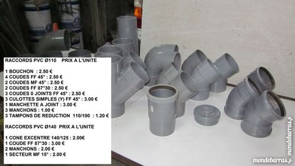 Raccords PVC 110 et 140 2 Calais (62)