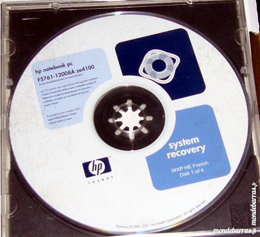 Cd restauration Compaq mobile pc 257314-023 8 Versailles (78)