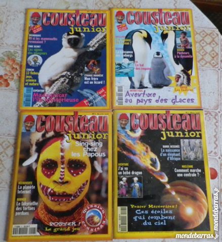 LOT 4 REVUES COUSTEAU JUNIOR N� 1, 2, 6 ET 7 10 Attainville (95)