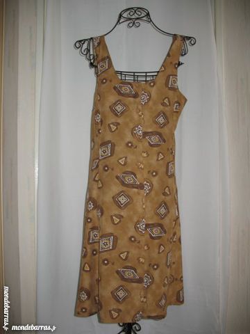 Robe en coton fond marron - T40/42 5 Antony (92)