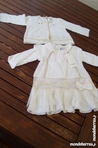 robe et gilet c�r�monie fille 9 mois 20 Outreau (62)