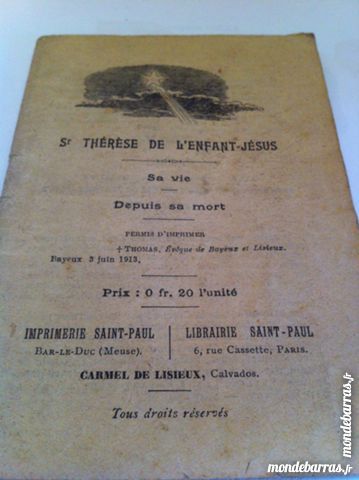 SAINTE THERESE de l'enfant JESUS (1913) 2 Saint-Vallier (71)