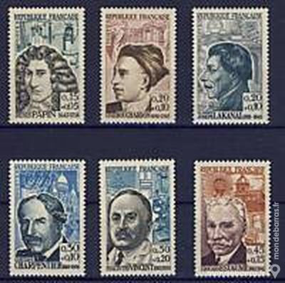 S�rie C�l�brit�s N� 1345 � 1350 Ann�e 1962 NEUFS** 4 La Seyne-sur-Mer (83)