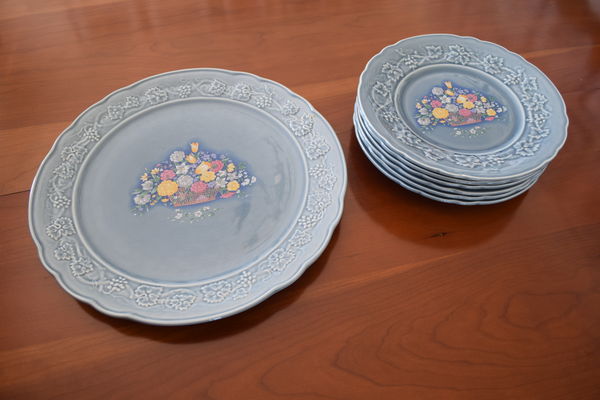 service � fruits en porcelaine de Gien 30 Nevers (58)