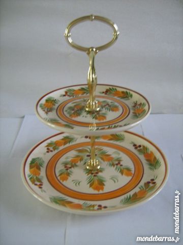 SERVITEUR EN FAIENCE HB QUIMPER DECOR FLEURI 26 Brest (29)