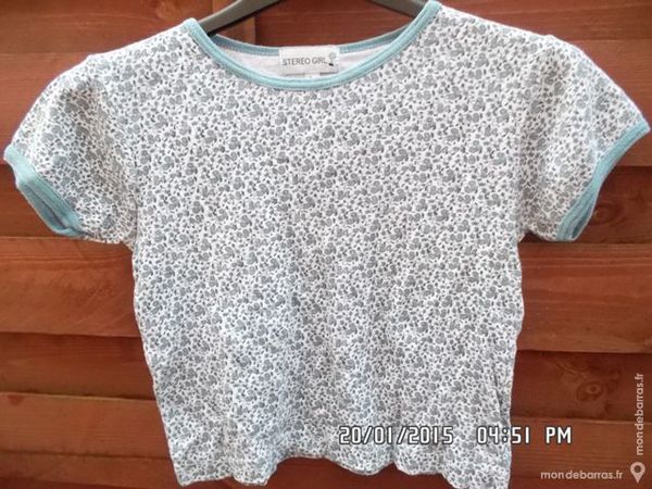 tee shirt bleu � fleurs t.8 ans kiki60230 1 Chambly (60)