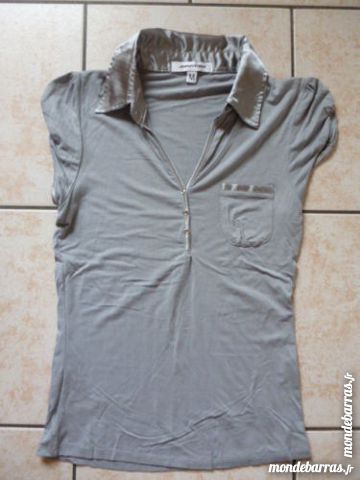 Tee-shirt forme polo gris clair � Jennyfer � T.36 4 Argenton-sur-Creuse (36)