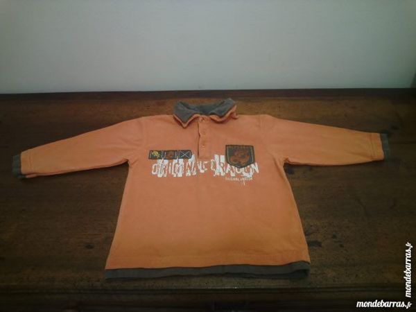 T-shirt orange ALPHABET 3 ans - TBE 5 Reims (51)