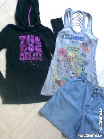 short large + 2 tee shirts  - 12 ans - zoe 2 Martigues (13)