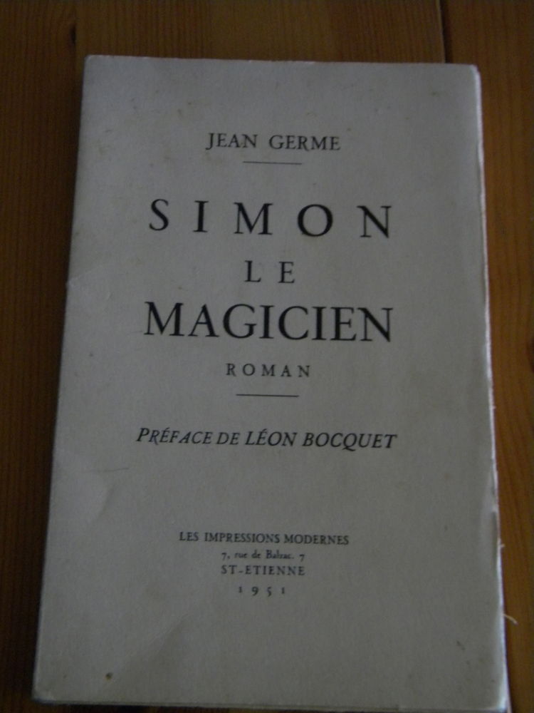 SIMON LE MAGICIEN de Jean GERME - 1951 0 Villeurbanne (69)