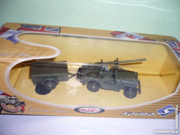 SOLIDO MILTARY JEEP CANON N�6157 16 Jouy-le-Moutier (95)