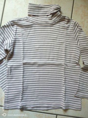 Sous-Pull Fille Ray� � Vert Baudet �  6 ANS 5 Argenton-sur-Creuse (36)