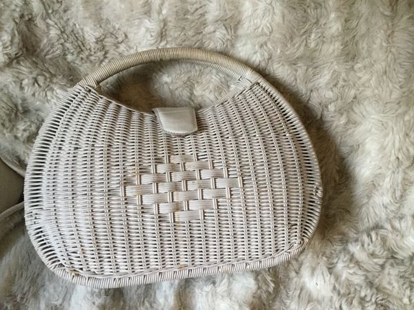 superbe sac � main en osier form� et blanchi 30 Villiers-sur-Marne (94)