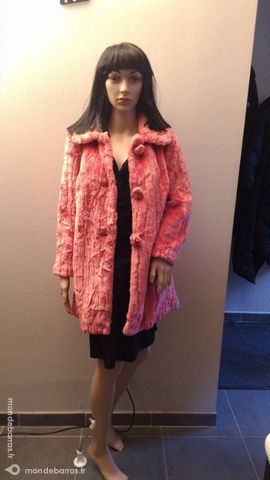 SUPERBE manteau de fourrure rose TOPSHOP T38 NEUF 80 Denain (59)