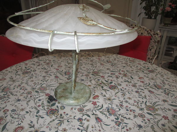 suspension opaline et m�tal patin� vert 10 Velleron (84)