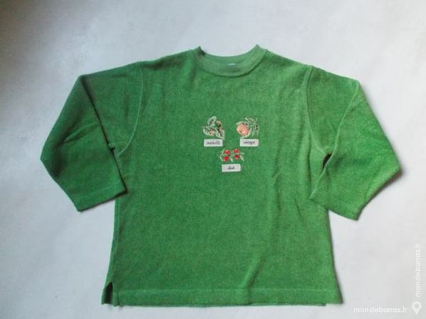 SWEAT SHIRT VERT AU TOUCHER TOUT DOUX 10 ANS 3 Sarreguemines (57)