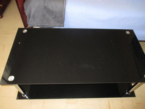 Table de salon 2 niveaux en verre noir. 35 Blois (41)