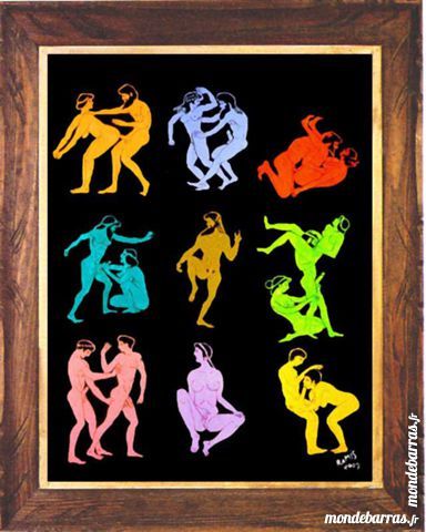  Tableau d'EMILE RAMIS   Gr�ce �rotique    500 Saleilles (66)