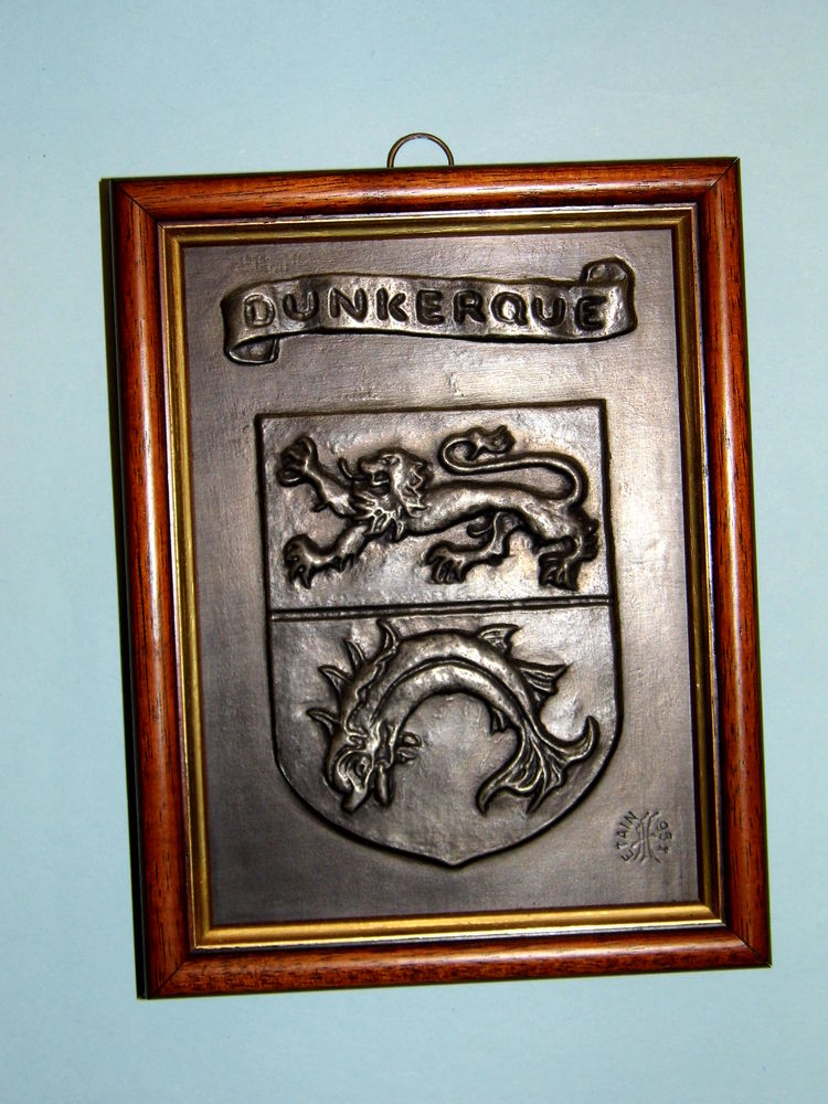 Tableau �tain ARMOIRIES DUNKERQUE FLANDRE NORD 10 Dunkerque (59)