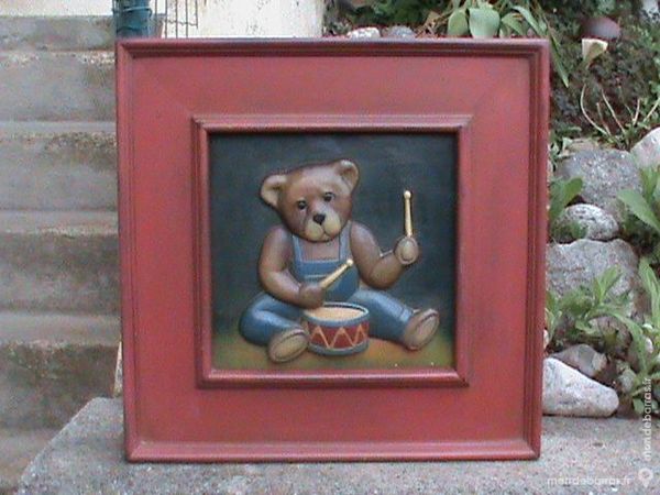Tableau   ours en gar�on 38 Divonne-les-Bains (01)