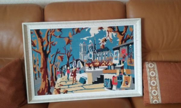 Tableau points de croix  74 x 51 15 Ch�lette-sur-Loing (45)