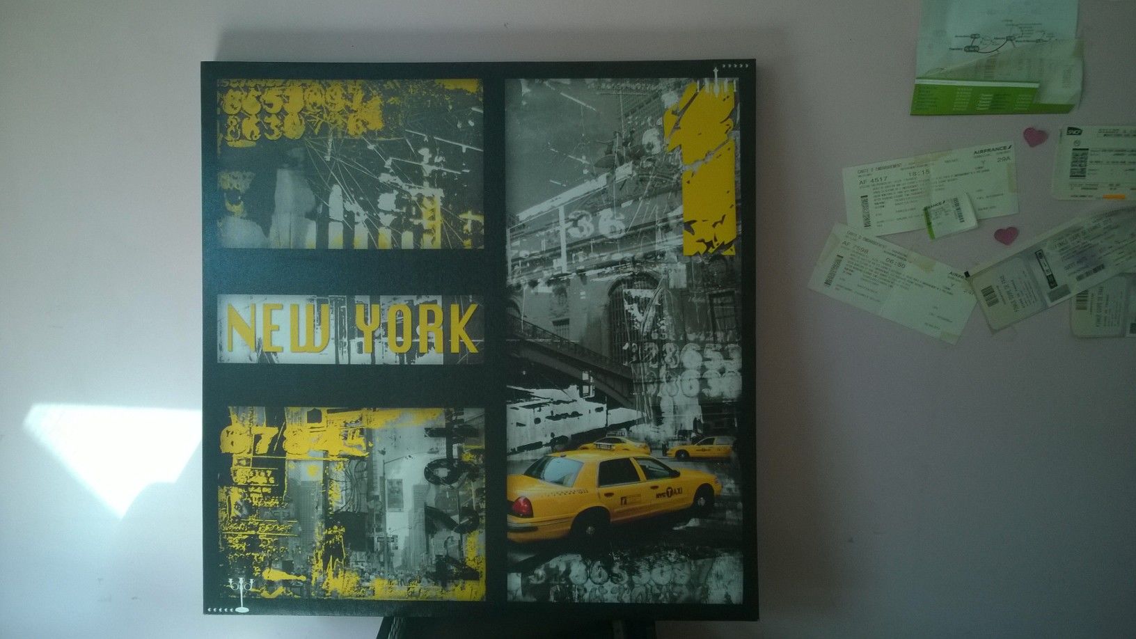 TABLEAU TAXI JAUNE NY 0 Torcy (77)