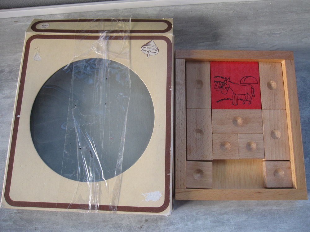 Jeu de taquin en bois l'�ne rouge 8 Saint-Jean-Pla-de-Corts (66)