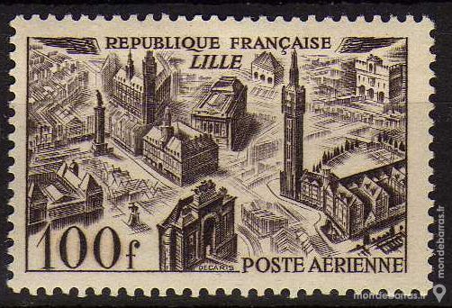 Timbre France NEUF** N� 24 POSTE AERIENNE 1 La Seyne-sur-Mer (83)