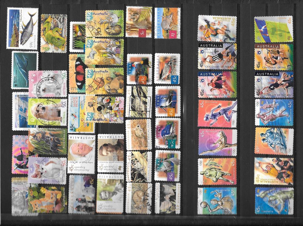 LOT 2 - Timbres Australie Oblit�r�s 5 Valence (26)