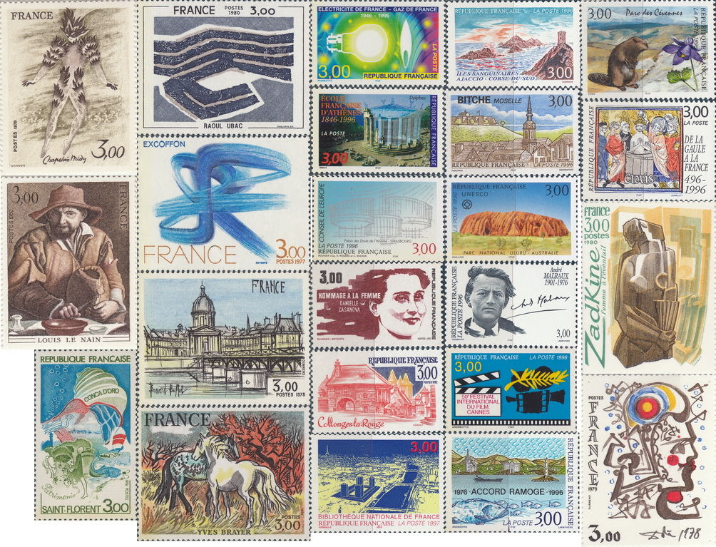 Timbres de collection fran�ais en franc de 3F NEUF
0 Aubin (12)