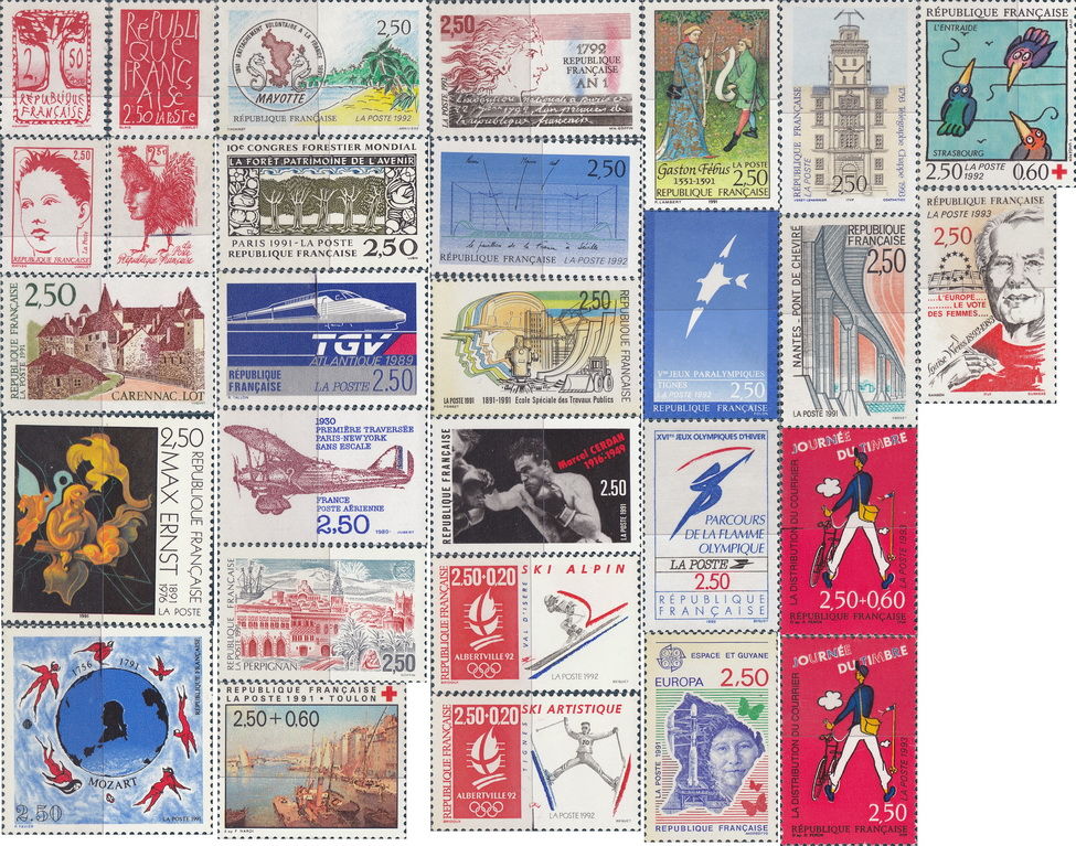 Timbres de collection France en franc de 1F � 2F50 NEUF
0 Aubin (12)