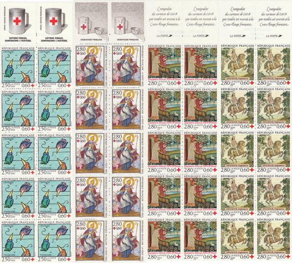 Timbres France NEUF Carnet CROIX ROUGE 1992 � 1995
4 Aubin (12)
