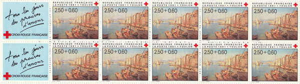 Timbres France NEUF Carnet CROIX ROUGE 1991
4 Aubin (12)