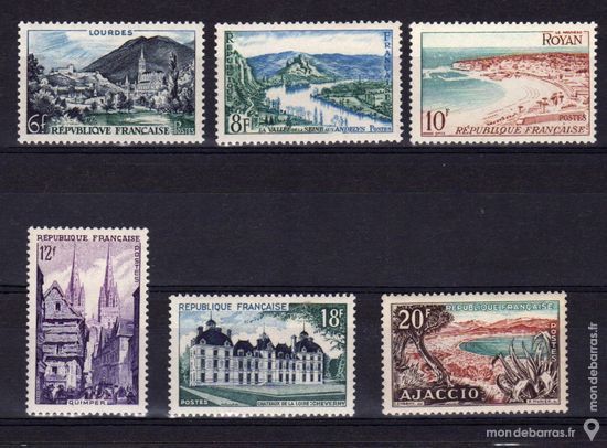 N� 976 � 981 Timbres France NEUFS ** An 1954 3 La Seyne-sur-Mer (83)