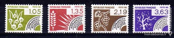 Timbres France NEUFS** Pr�oblit�r�s N� 178 � 181 1 La Seyne-sur-Mer (83)