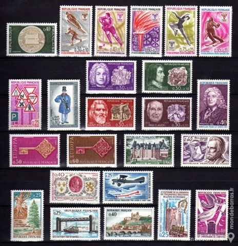 LOT N� 24 - Timbres France NEUFS** an 1968 5 La Seyne-sur-Mer (83)