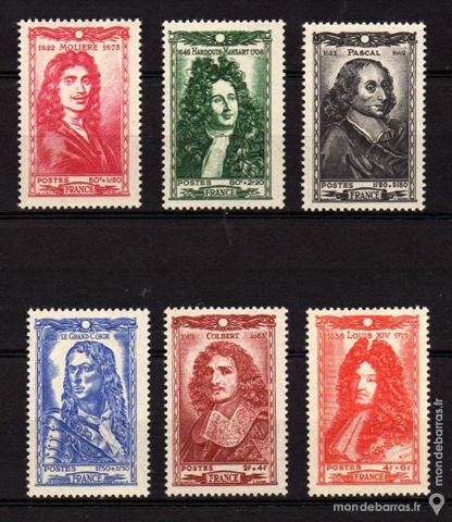 N� 612 � 617 Timbres France NEUFS ** An 4 La Seyne-sur-Mer (83)