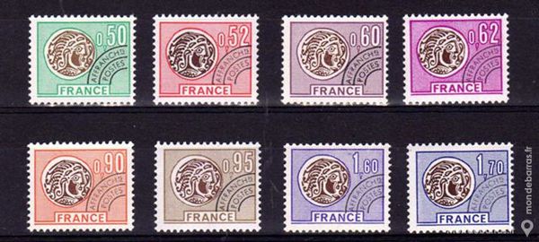 Timbres France NEUFS** Pr�oblit�r�s N� 138 � 145 5 La Seyne-sur-Mer (83)