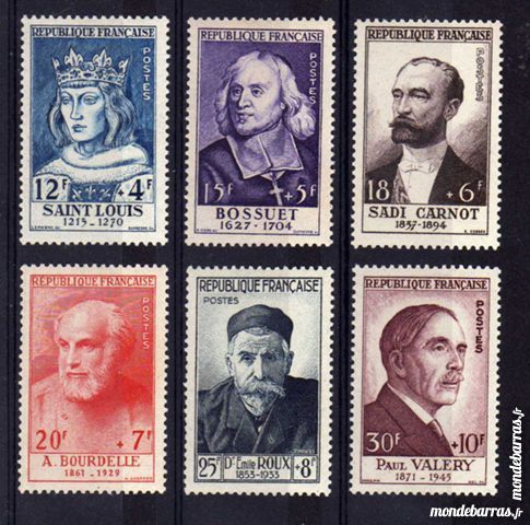 N� 989 � 994 Timbres France NEUFS ** An 1954 46 La Seyne-sur-Mer (83)