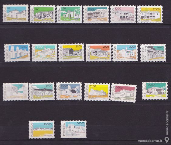 Timbres neufs  Architecture Populaire Portugaise 8 Jou�-l�s-Tours (37)