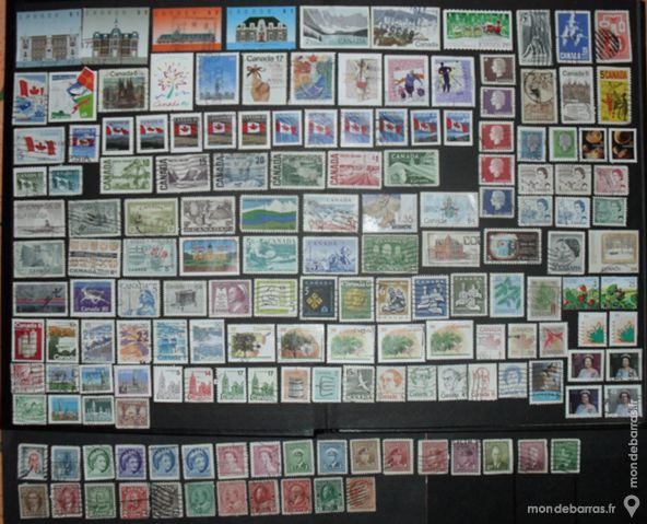 Lot de 162 timbres oblit�r�s du CANADA 16 Montreuil (93)