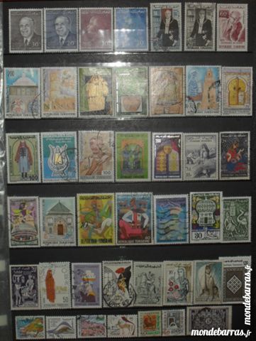 155 timbres oblit�r�s de TUNISIE 17 Montreuil (93)