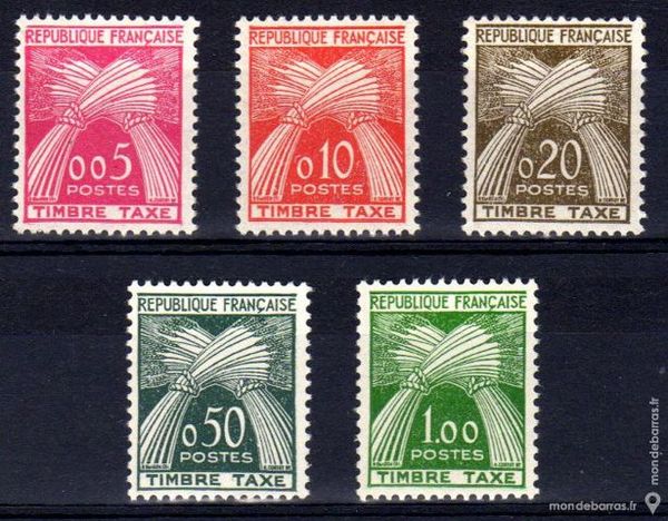 Timbres taxe France N� 90 � 94 NEUFS** 20 La Seyne-sur-Mer (83)