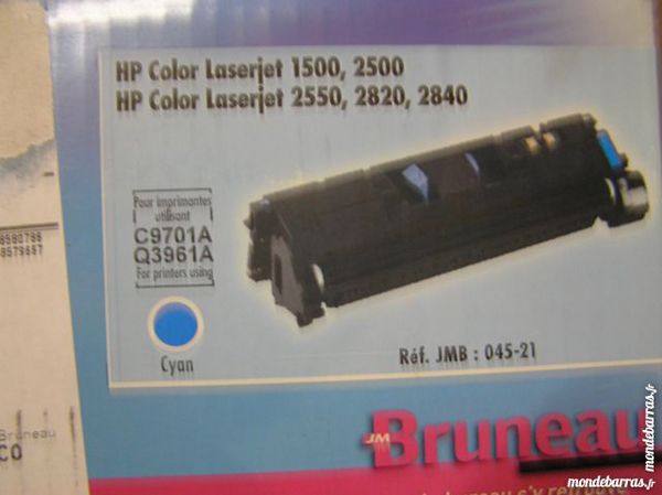 Toner cyan HP C9701A ou Q3961A 15 Lab�ge (31)