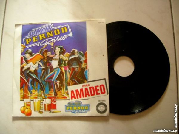 45 TOURS AMADEO PROMO CLUB PERNOD DISCO  - Mono face - 14 Nantes (44)